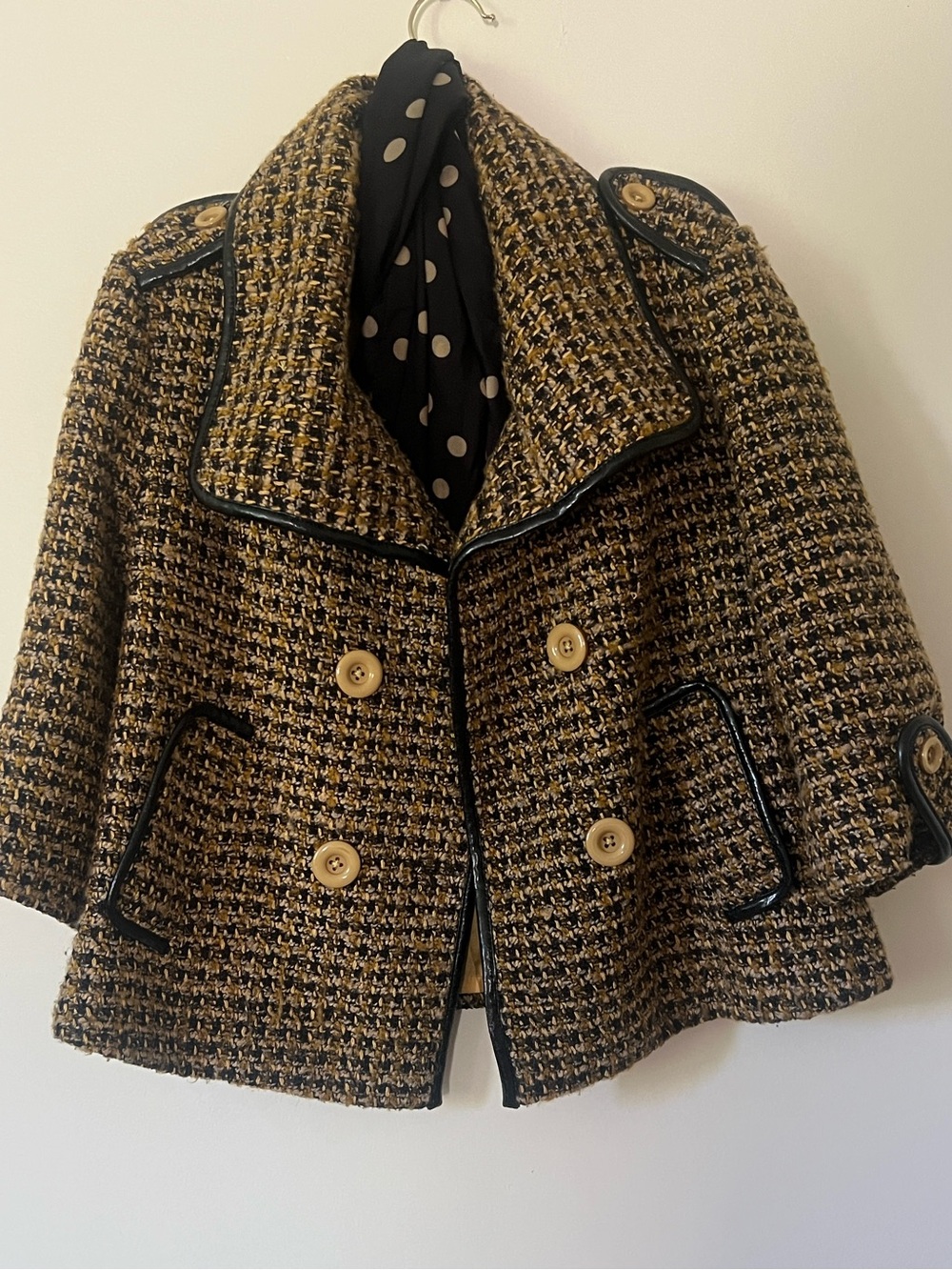 Vintage fall tweed jacket size 4-6
